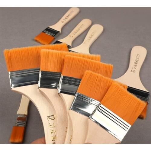 12Pcs/Set Wooden Oil Painting Brushes Artist Acrylic Paniting Brush Art Supply Set Watercolor Brushes Oil Drawing Artist Supplie