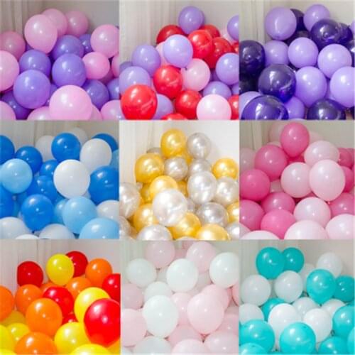 30PCS/lot 10inch 12'' mix Colorful Pearl Gold White Latex Balloon Celebration Wedding Decorations Happy Birthday Party Supplies