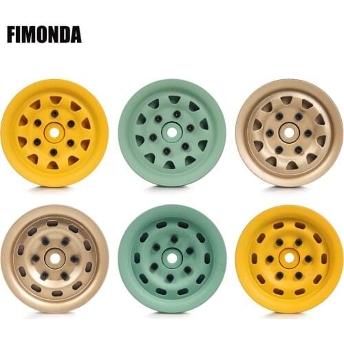 4pcs 1.9inch Metal Wheel Rims Heavy Duty Wheel Hub for 1/10 RC Crawler Car Axial SCX10 90046 Wraith Traxxas TRX4 D90 Tamiya CC01
