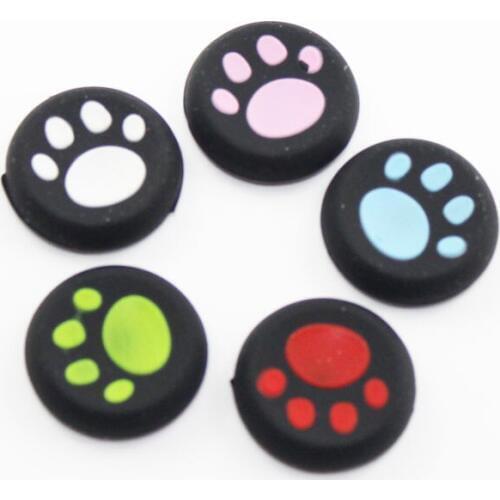 50pcs/lot Silicone Cat Claw Design Controller Analog Grip Thumb Sticker Buttons Cover For Sony PS4 PS3 Thumb Stick Cap