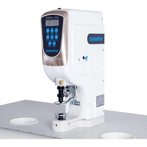 818 automatic button punching machine, electric big white button punching machine, four buttonholes, four buttons in one
