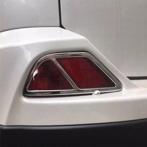 Bbincar Chrome 2pcs Car Rear Tail Fog Light Lamp Bezel Cover Trim Protector Accessories For Toyota RAV4 2016