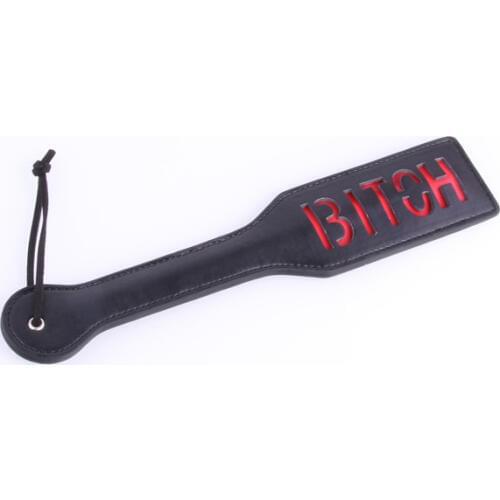 Bdsm Fetish sex whips "BITCH" slave Leather Spanking Paddle Fetish Whip Flogger Sex Toys For Couples Sexy cosplay shame game