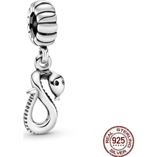Hot Sale 925 Sterling Silver Zodiac Snake Charm&Bead Fit Original 3mm Bracelet&Bangle For Women Birthday Fashion Jewelry Gift