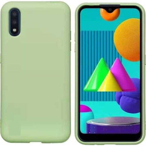 Candy Phone case For Samsung Galaxy A02 M02 Simple Slim Matte Soft Silicone Back Cover For Samsung Galaxy M02 A 02 A022F Case