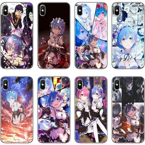 Anime Rem Re Zero Accessories Phone Case For Huawei P40 P30 P20 Pro P10 P9 Lite Y5 Y6 Y7 Y9 P Smart Plus 2018 2019