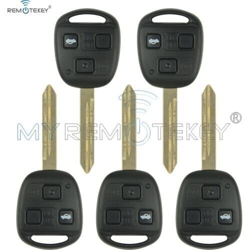 Denso(not Valeo) Remtekey 5pcs 3 Button 434mhz For Toyota Avensis 2004-2009 4d70 Chip Toy47 Remote Key Uncut Blade