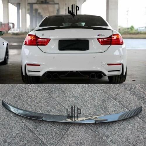 F82 M4 V Style High Quality Carbon Fiber Rear Spoiler Trunk Lip Wing Car Styling For BMW F82 M4 Coupe 2 door Car Body Kit 2015