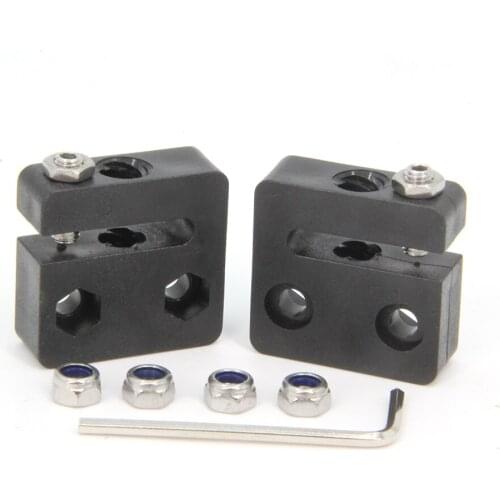 2PCS Anti-Backlash Nut Block for 8mm Diameter, 2mm Pitch 2mm/4mm/8mm Lead POM Screw Nut for CNC and 3D Printer Parts