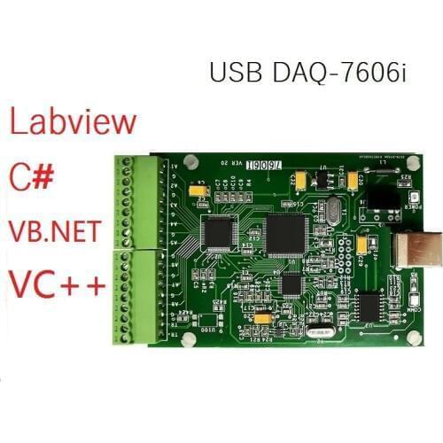 USB DAQ Card Data Acquisition Card 16-bit Resolution 8 Channel Differential Synchronous Measurement Plus or Minus10v