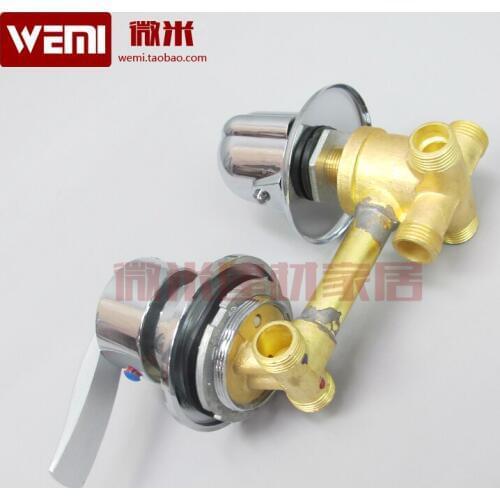 Shower cabin wear plate mixing valve brass shower screen adjustable