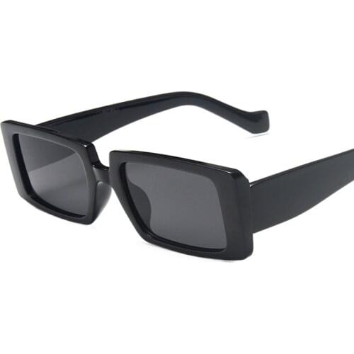 The new fashion square sunglasses women trend transparent color personalized sunglasses street shooting women glasses UV400