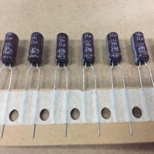 CAP Switching US 50V 33UF Size 6*11 mm NIPPONCHEMI-CON High frequency low resistance new and original 50pcs/lot