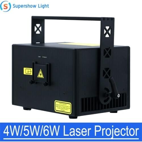 Supershow 6200mW RGB Full Color 12CH DMX Scan Animation Laser Lighting DJ Party Disco Show Pro Projector Stage Light