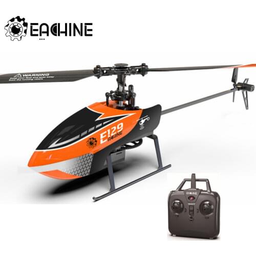 Eachine E129 2.4G 4CH 6 Axis Gyro Altitude Hold Flybarless RC Helicopter RTF Optional Mode Right and Left Hand Upgrade E119 Toys