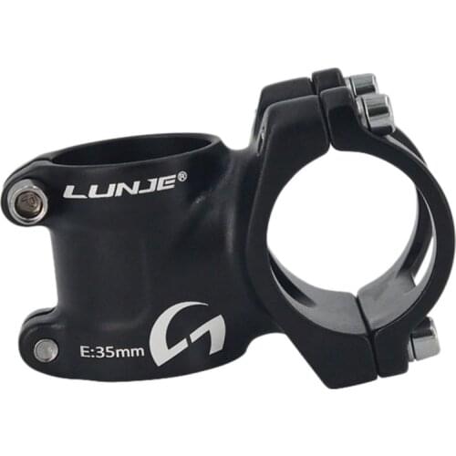 LUNJE Bike Stem Mountain Bike Stem Short Handlebar Stem for Most Bicycle Road Bike MTB BMX Bicycle Handlebar Extende