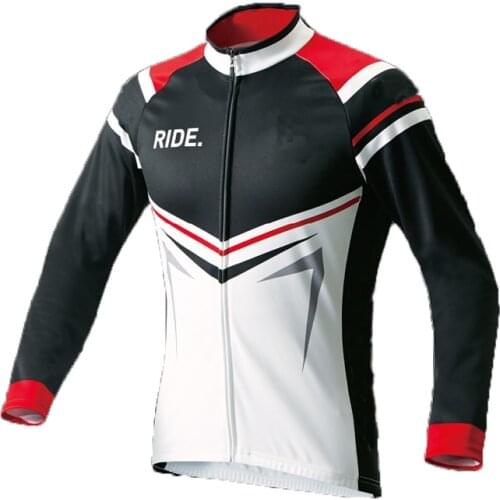 Bike Team Winter Thermal Fleece Jersey Cycling Clothing Ride Long Sleeve Cycling Jersey Ropa Ciclismo Lightning Mtb Jersey Cos-6