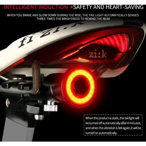 Bike Taillight Smart Lamp Rear Warning Light Luz Trasera Lanterna Bicicleta Alta Visibilidad Fahrrad Licht Bicycle LED Lights