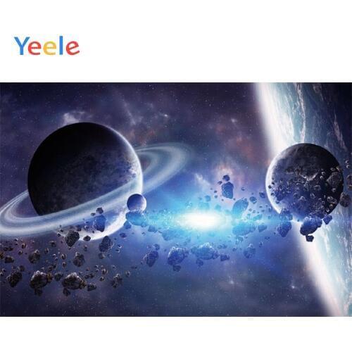 Yeele Vinyl Sun Earth Planet Stone Space Children Birthday Party Photograph Backdrop Boy Photocall Background Photo Studio