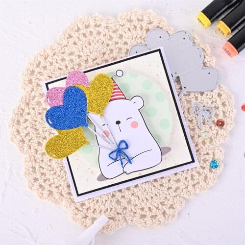 InLoveArts Love Balloon Metal Cutting Dies Stencils Die Cut For Card Making DIY Crafts Cards Decorative Embossing New 2021