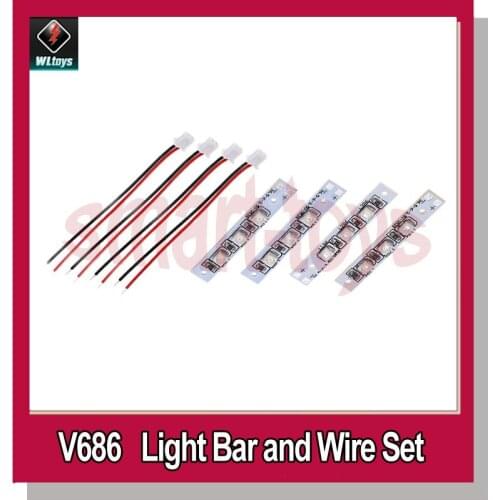 WLtoys V686G LED Light Bar and Wire Set V686-14 V686-17 V686-22 for JJRC WLtoys V686 RC FPV Quadcopter Parts