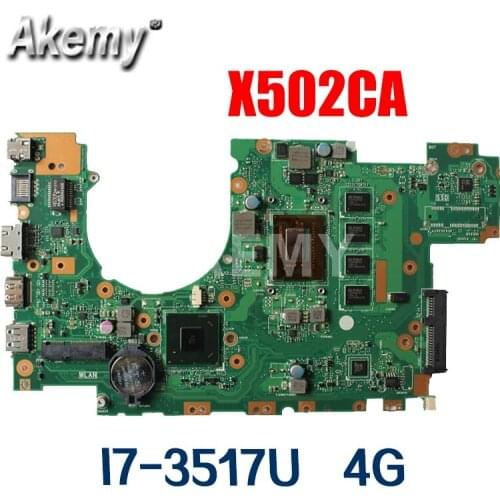 X402CA Motherboard I7-3517u 4G Memory For Asus X502CA X402CA Laptop motherboard X402CA Mainboard X402CA Motherboard