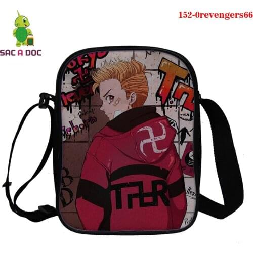 Women Messenger Bag Tokyo Revengers Casual Tote Womens Handbags Shoulder Handbags 3d Print Capacity Bags for Men Messenger Bag