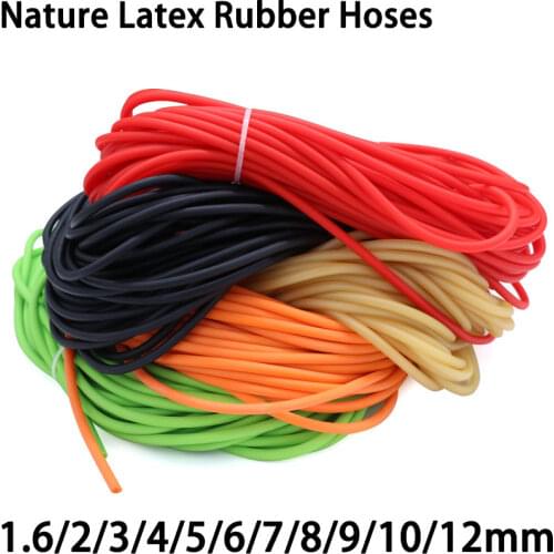 ID 3mm 4mm x 6mm OD Nature Latex Rubber Hoses Flexible Pipe High Resilient Elastic Surgical Medical Tube Soft Slingshot Catapult