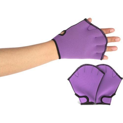 1 pair Water Swimming Surfing Diving Webbed Paddle Gloves Swim Training Water Aerobics Resistance Gloves