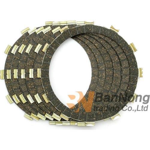 6 PCS Motorcycle Clutch Plates Discs Cork Set For Yamaha XVS400 Drag Star DS4 00-15 XV400 Virago 89-94 XVS400C Classic 98