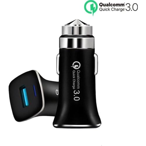 Quick Charge USB Car Charger For iPhone XS Max Xiaomi mi 9 Huawei P30 SCP QC4.0 QC3.0 QC Type C Fast Car Mobile Phone Charger