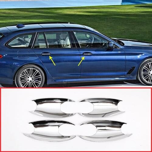 ABS Exterior Car Door Bowl Covers For BMW 5 series G38 528li 530li 540Li 2017-2018 Car Accessories 4pcs/set