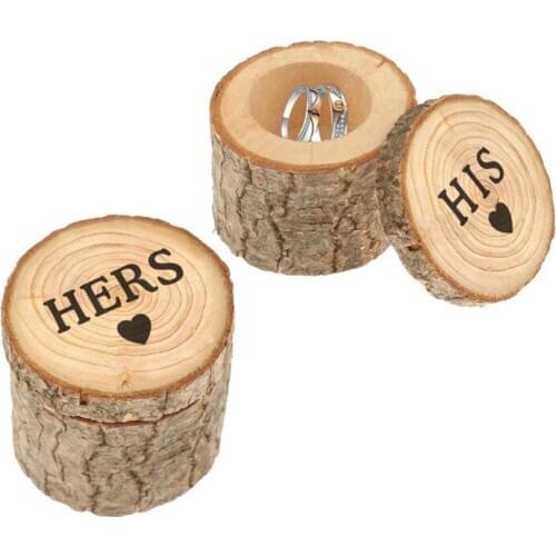 Wooden Ring Box MRS MR HERS HIS Wedding Original Wooden Lettering Box Ring Box DIY Handmade Gift Crafts Decor ww54