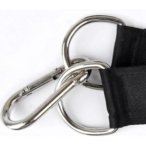 DIY Fitness Sling Strap With Hook Hanging Belt Gym Triceps Pull Down a Rope Hanging Carabiner Equipment