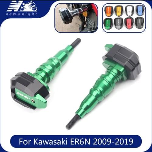 For Kawasaki ER6N ER-6N 2009-2019 2018 Motorcycle CNC Falling Protection Frame Slider Fairing Guard Anti Crash Pad Protector