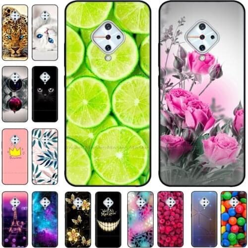 For vivo V17 Case Silicone Soft TPU Back Cover Phone Case for VIVO 1920 V17 Russia Bumper vivoV17 V17 RU Funda Etui black case
