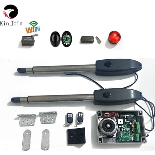KinJoin Controls PKMC02 Heavy-Duty auto Dual Automatic Gate Opener Kit for Swing Gates Up to 20 Feet