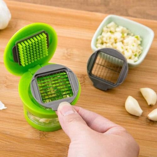 Garlic Grater Mini Portable ABS Stainless Steel Garlic Press Chopper Slicer Hand Presser Grinder Crusher Kitchen Tool