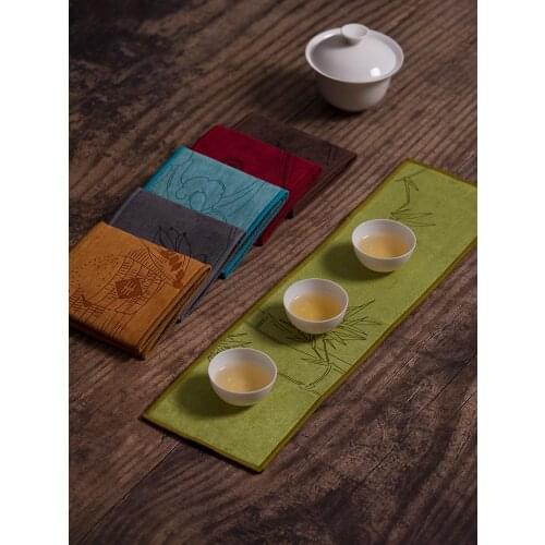 Multifunctional Absorbent Tea Set Tea Towel Tea Making Fabric Tea Culture Accessories Serving Tea Table Small Tea Mat Dry