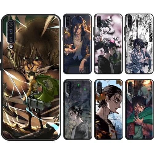 Eren Yeager Shingeki no Kyojin Attack on Titan Soft For Samsung A21S A20e A10 A20 A40 A50 A70 A12 A52 A11 A31 A41 A51 A71 Coque