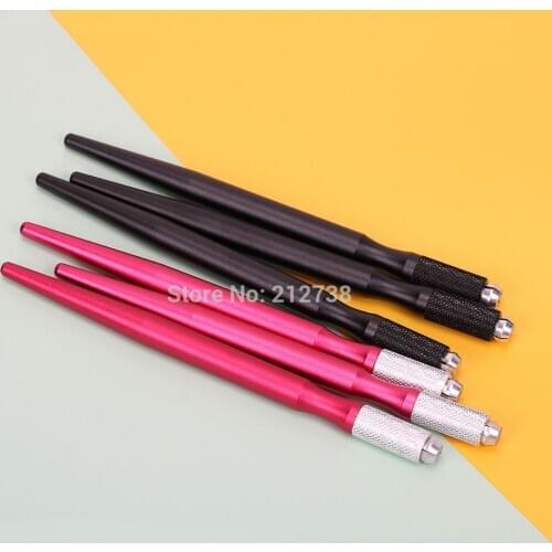 New 10 pcs Round Flex Needle Lock-Pin Device Manual Permanent Makeup Embroidered Eyebrow Tattoo Pen Tebori Microblading Pen