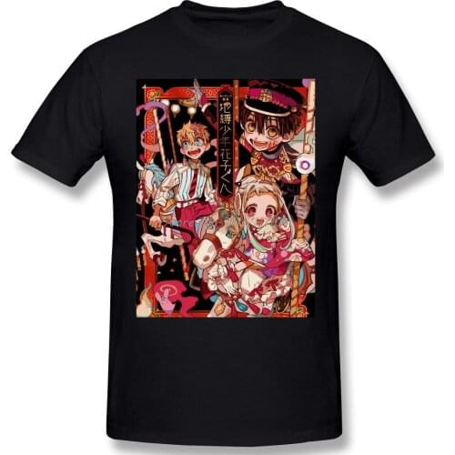 Toilet-bound Hanako-kun Nene Yashiro Anime New Arrival T-Shirt Jibaku Shounen Hanako-kun Team Crewneck Cotton For Men