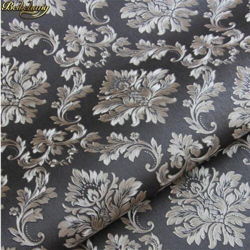 Beibehang Golden foil wallpaper simple Continental Damascus mystery living room video wall background wallpaper papel de parede