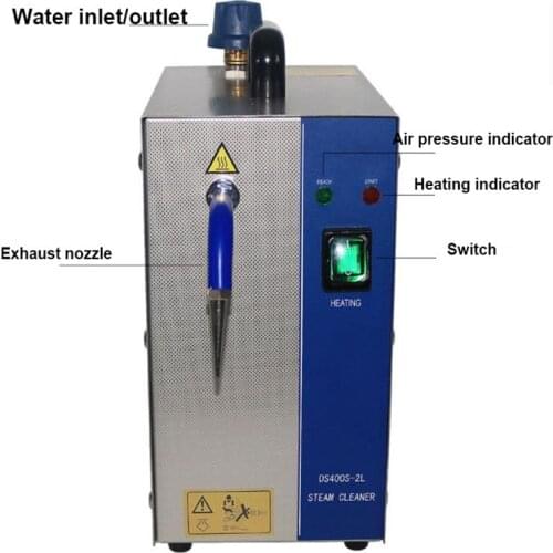 2L 1300W Stainless Steel Jewelry Steam Cleaner Gem Washer Gold and Silver Jewelry Steam Cleaning Machine Goldsmith Equipment