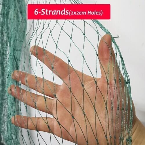 6-Strands Bird Netting ,Knotted Nylon Anti-Bird Garden Nets for Fruit,Crops, protection Fencing from Birds dog Deer chicken
