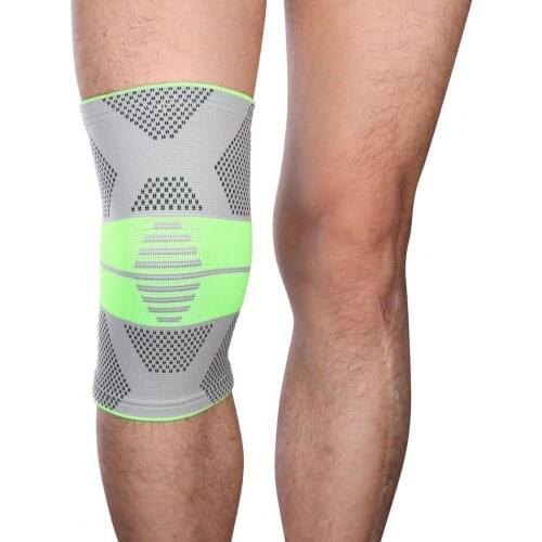 Mumian A10 Classic Gray-green Knitted Warm Sports Knee Pad Protector for Fitness