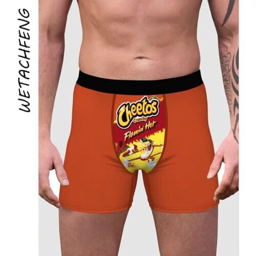 Men Boxer Shorts Letter Printed Anime High Quality Sexy Underpants Tight Briefs Breathable Fashion Big Size Male Underwear Pants