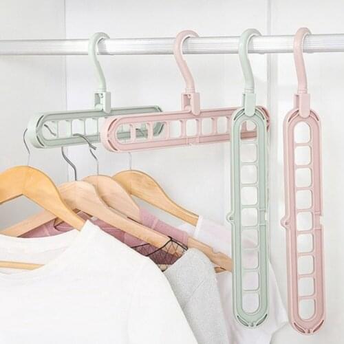 Multi-port Rack Support Hangers Clothes Drying Rack Multifunction Plastic Storage Hangers Clothes Organizer Space Saving Hanger