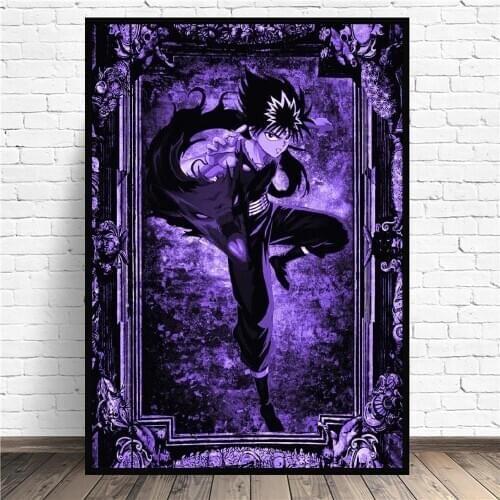 Yuyu Hakusho Hiei Anime Art Print Poster Picture Wall Modern Minimalist Bedroom Living Room Decoration