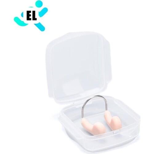 Nose Clip for Swimming Diving Nose Clip Skin Color Sports Nose Clip Swimming Accessories Water Soft Silicone Steel Wire